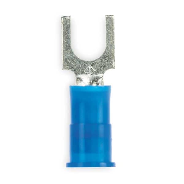 16-14 AWG Nylon Block Fork Terminal #8 Stud PK100