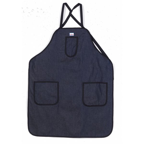 Bib Apron, Denim, 30