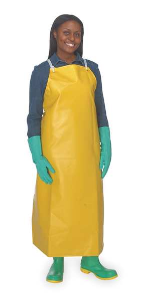 Bib Apron, Yellow, Universal, 45 In. L