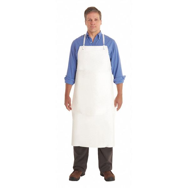 Bib Apron, White, 44 In. L