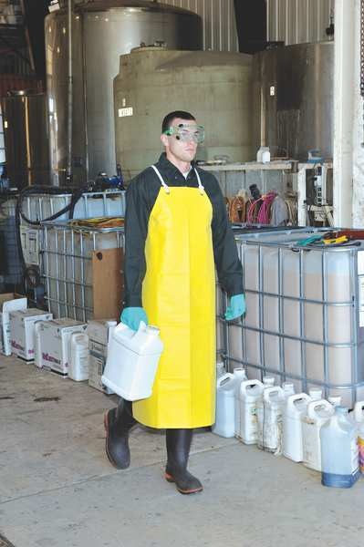 Bib Apron, Yellow, 45 In. L