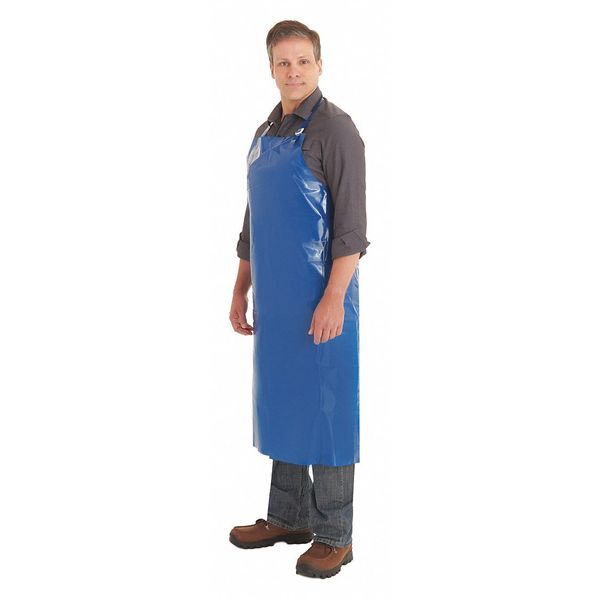 Bib Apron, Blue, 50 In. L