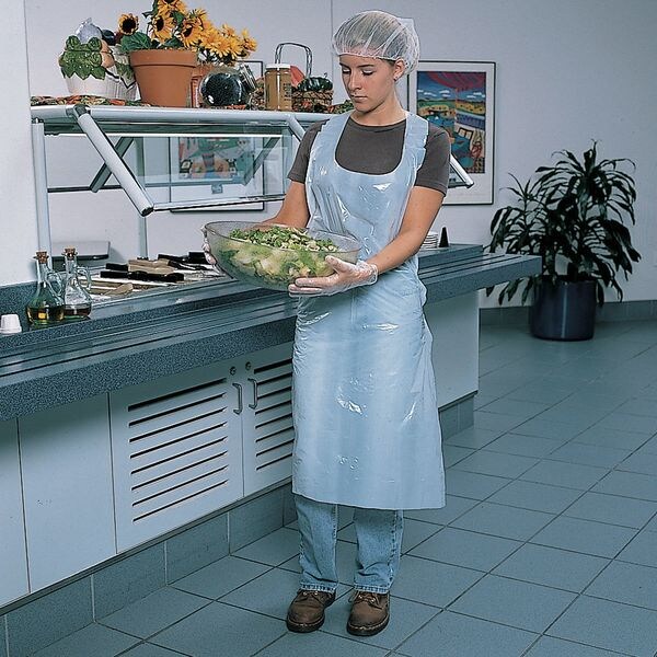Disposable Bib Apron, White, XL, PK100