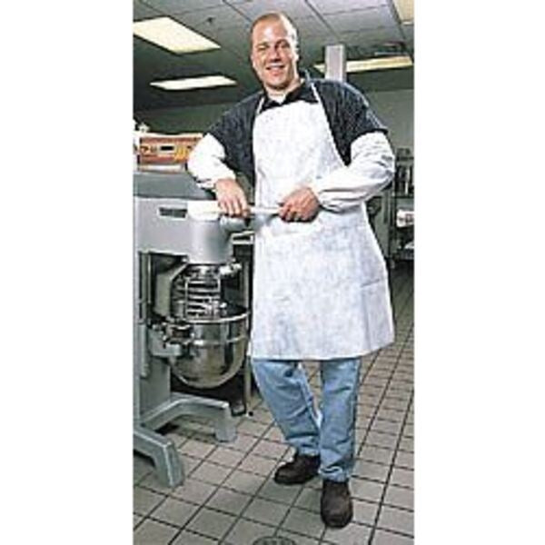 Disposable Bib Apron, White, XL, PK100
