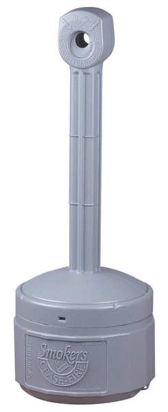 Smokers Cease-Fire Cigarette Receptacle, 1 gal., Tan