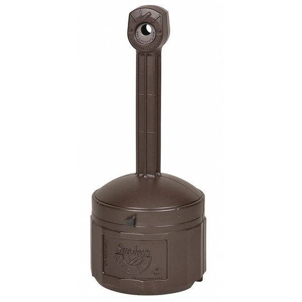 Smokers Cease-Fire Cigarette Receptacle, 1 gal., Tan