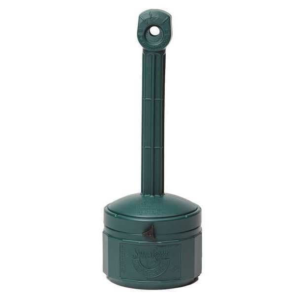 Smokers Cease-Fire Cigarette Receptacle, 1 gal., Green