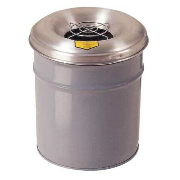 Cigarette Receptacle, 4-1/2 gal., Gray