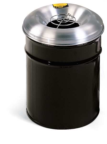 Cigarette Receptacle, 4-1/2 gal., White