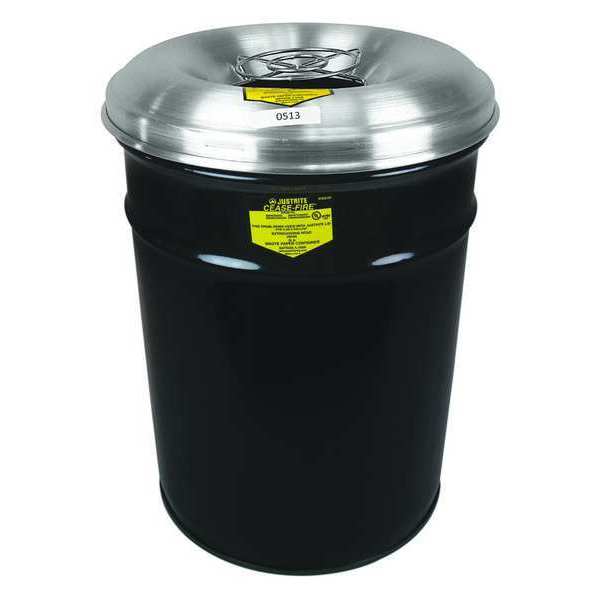 Cigarette Receptacle, 6 gal., Black