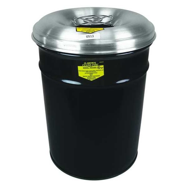 Cigarette Receptacle, 4-1/2 gal., Black