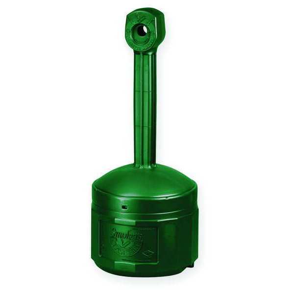 Smokers Cease-Fire Cigarette Receptacle, 4 gal., Green