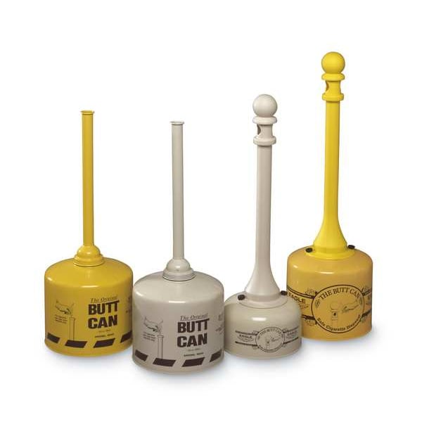 Cigarette Receptacle, 5 gal., Yellow