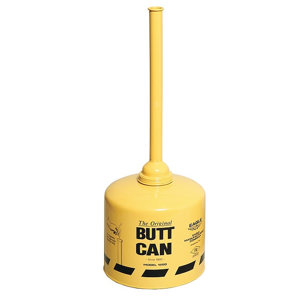 Cigarette Receptacle, 5 gal., Yellow