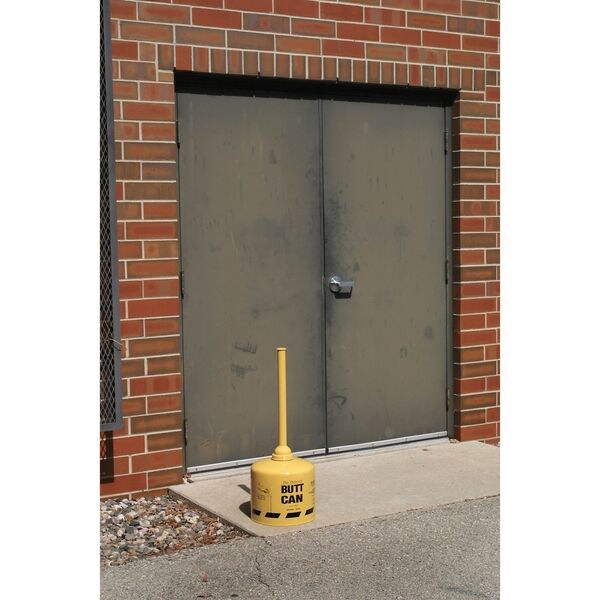 Cigarette Receptacle, 5 gal., Yellow