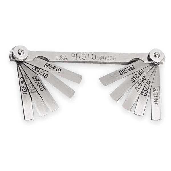 10 Blade Ignition Feeler Gauge Set