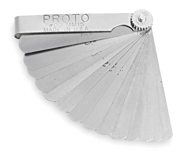 15 Blade Metric Feeler Gauge Set