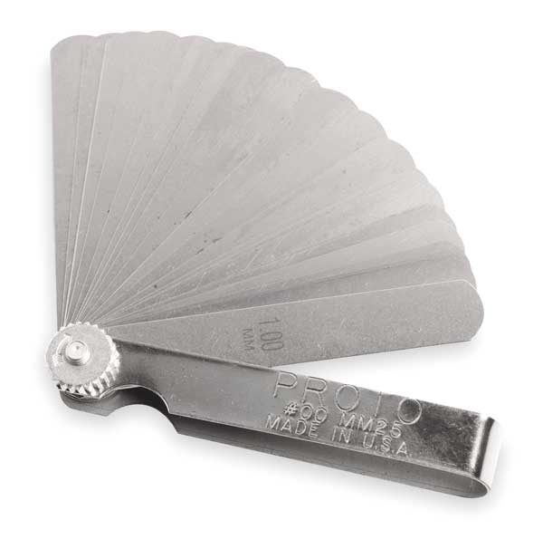25 Blade Metric Feeler Gauge Set