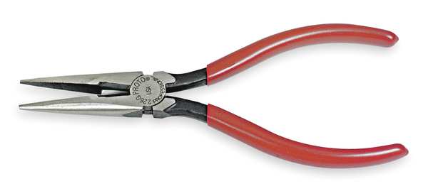 6 5/8 in Proto Needle Nose Plier, Side Cutter Plastisol Grip Handle