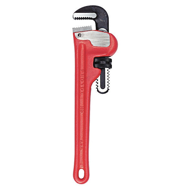 12 in L 2 in Cap. Cast Iron Straight Pipe Wrench