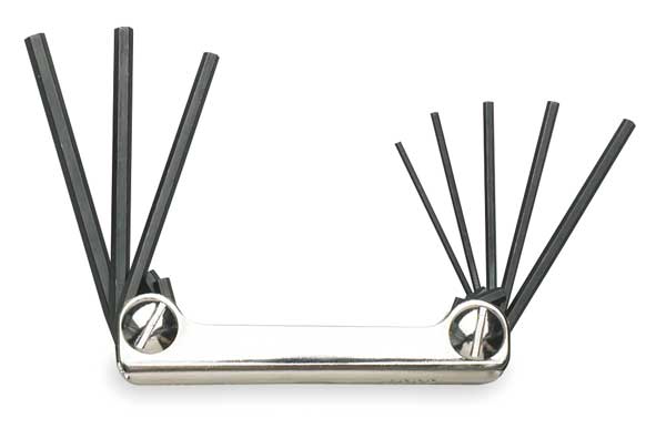 8 Piece SAE L-Shape Hex Key Set, J4992