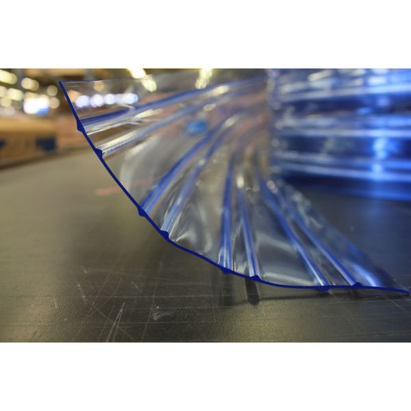 Flexible Bulk Roll, Ribbed, 12in, Clear, PVC