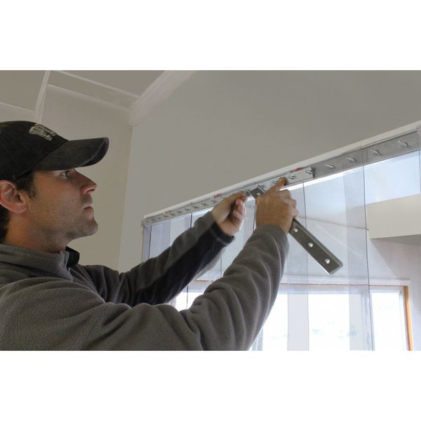 Strip Door Hardware, 3 ft., Aluminum