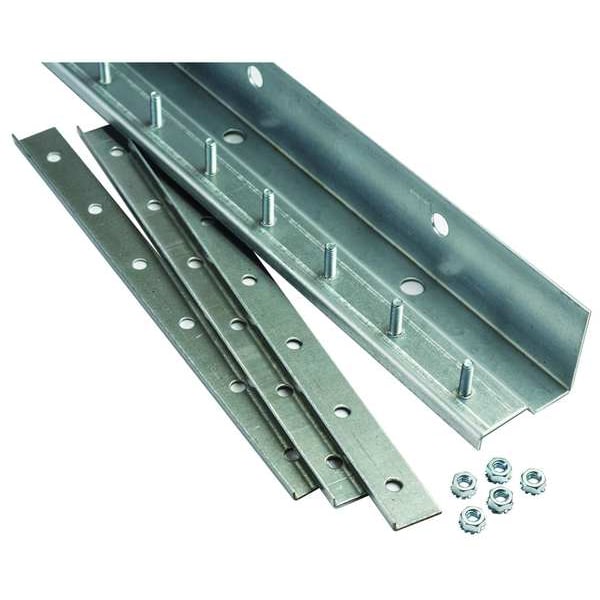 Strip Door Hardware, 4 ft., Steel