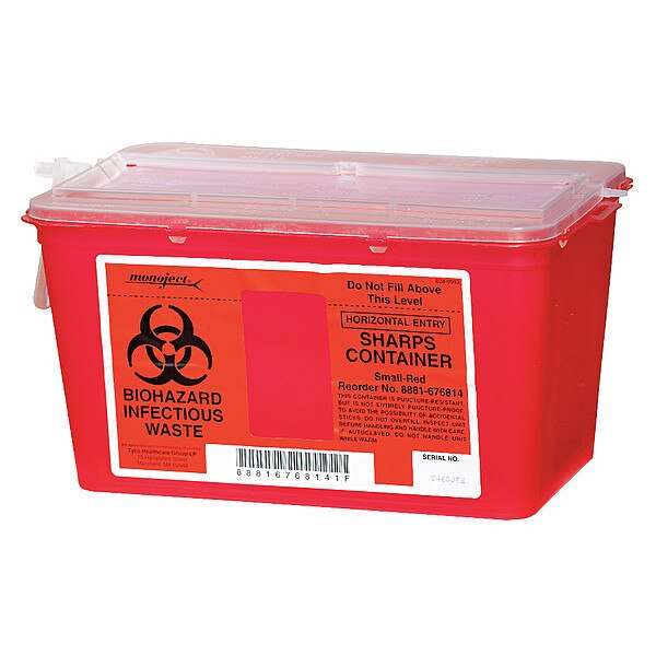 Sharps Container, 1 Gal., Chimney Top, PK5