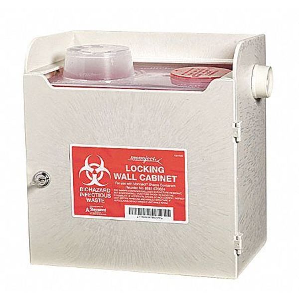 Disposal Container Cabinet, Poly, Beige