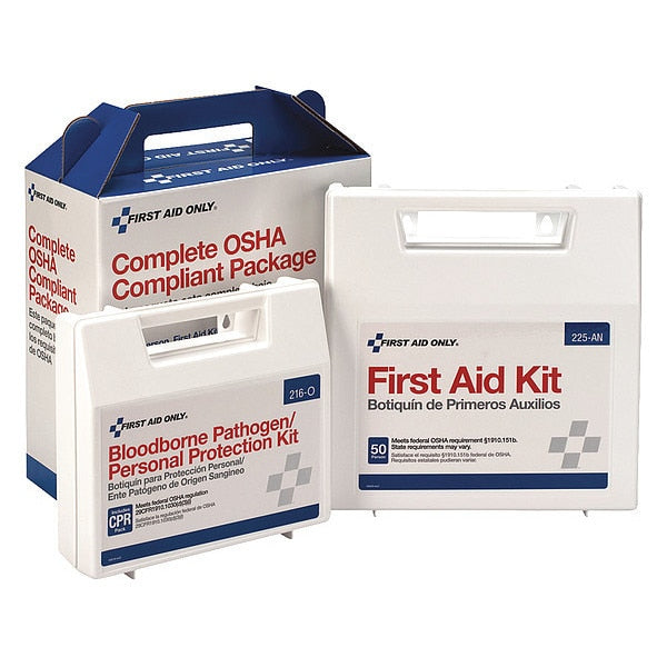 First Aid Kit, 225 Pcs., 50 Person