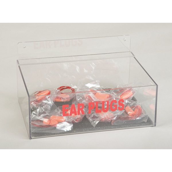 Reusable Ear Plugs with Dispenser, Wall Mount, Capacity: 100 Pairs