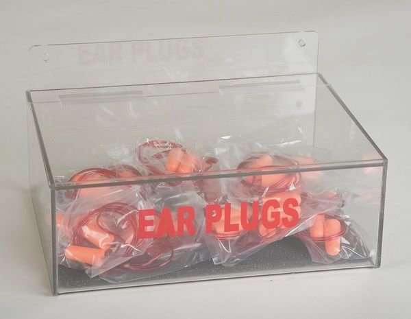 Reusable Ear Plugs with Dispenser, Wall Mount, Capacity: 100 Pairs