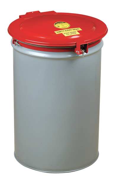 Powder-Coated Drum Lid, Red, Steel