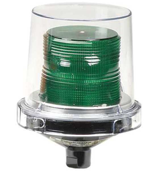 Warning Light, Incandescent, Green, 120VAC