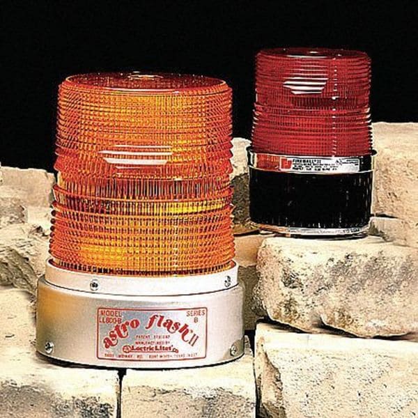 Warning Light, Strobe Tube, Red, 120VAC
