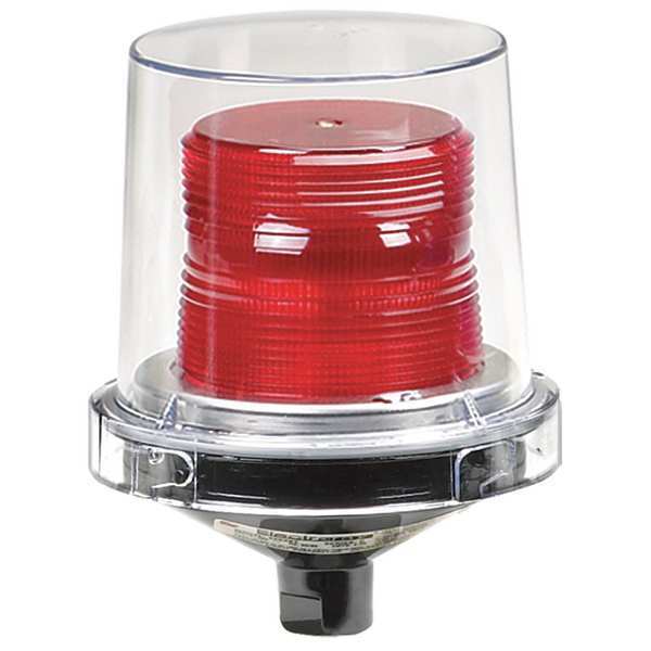 Warning Light, Incandescent, Red, 120VAC