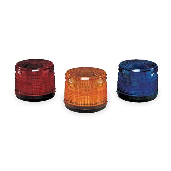 Warning Light, Strobe Tube, Blue, 120VAC