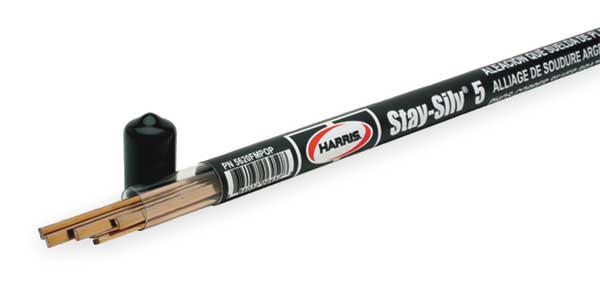 Brazing Rod, 1/8x20,1190-1500 F, PK7