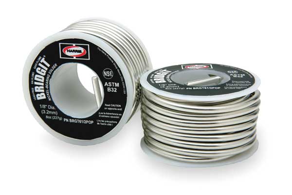 Solid Wire Solder, Lead Free, 460 to 630 F