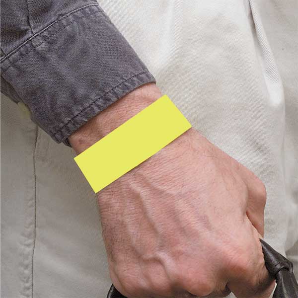 Wristband, Yellow, Numbered, PK500