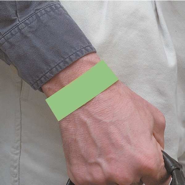 Wristband, Green, Numbered, PK500