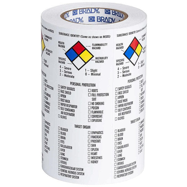 Vinyl NFPA Label, 8