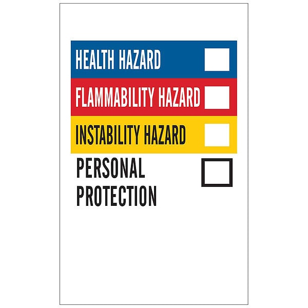 NFPA Label, Vinyl, 1-1/4 In.W, PK500