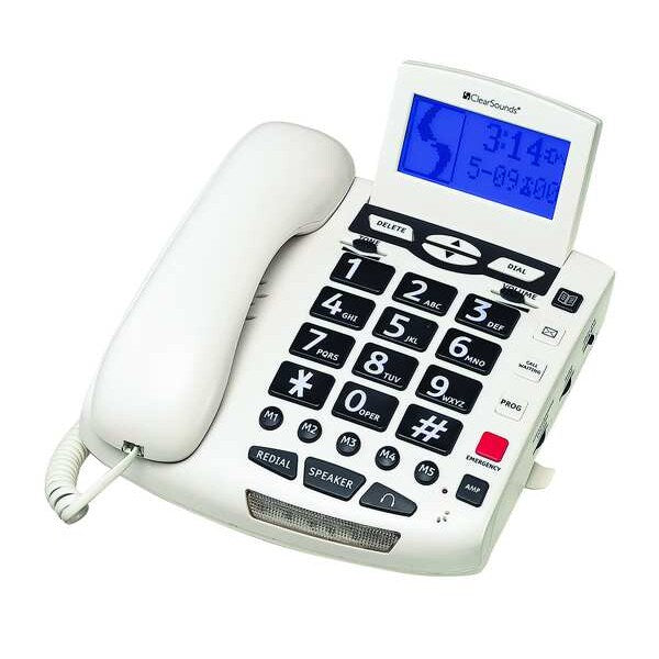 Telephone, Corded, White