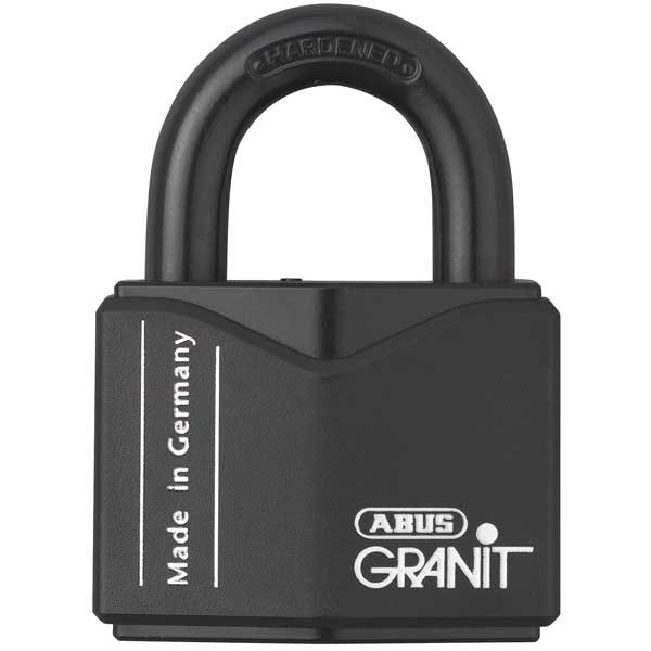 Padlock, Keyed Alike, Standard Shackle, Square Hardened Steel Body, Hardened Steel Shackle