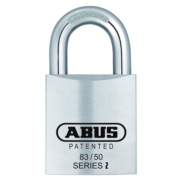 Padlock, Keyed Alike, Standard Shackle, Square Brass Body, Steel Shackle, 7/8 in W