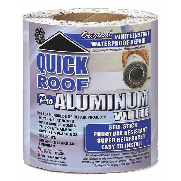 White Repair Prod, Asphalt, L 25 x W .5 Ft