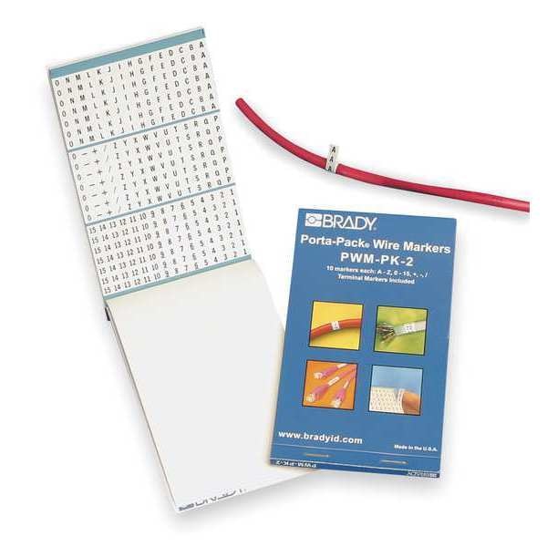 Wire Marker Book, Preprintd, Self-Adhesiv, PWM-LC-3