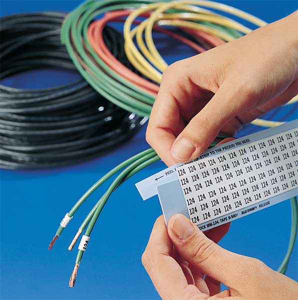 Wire Marker, Printd, Repos Self-Adhes, PK25, WM-5-PK